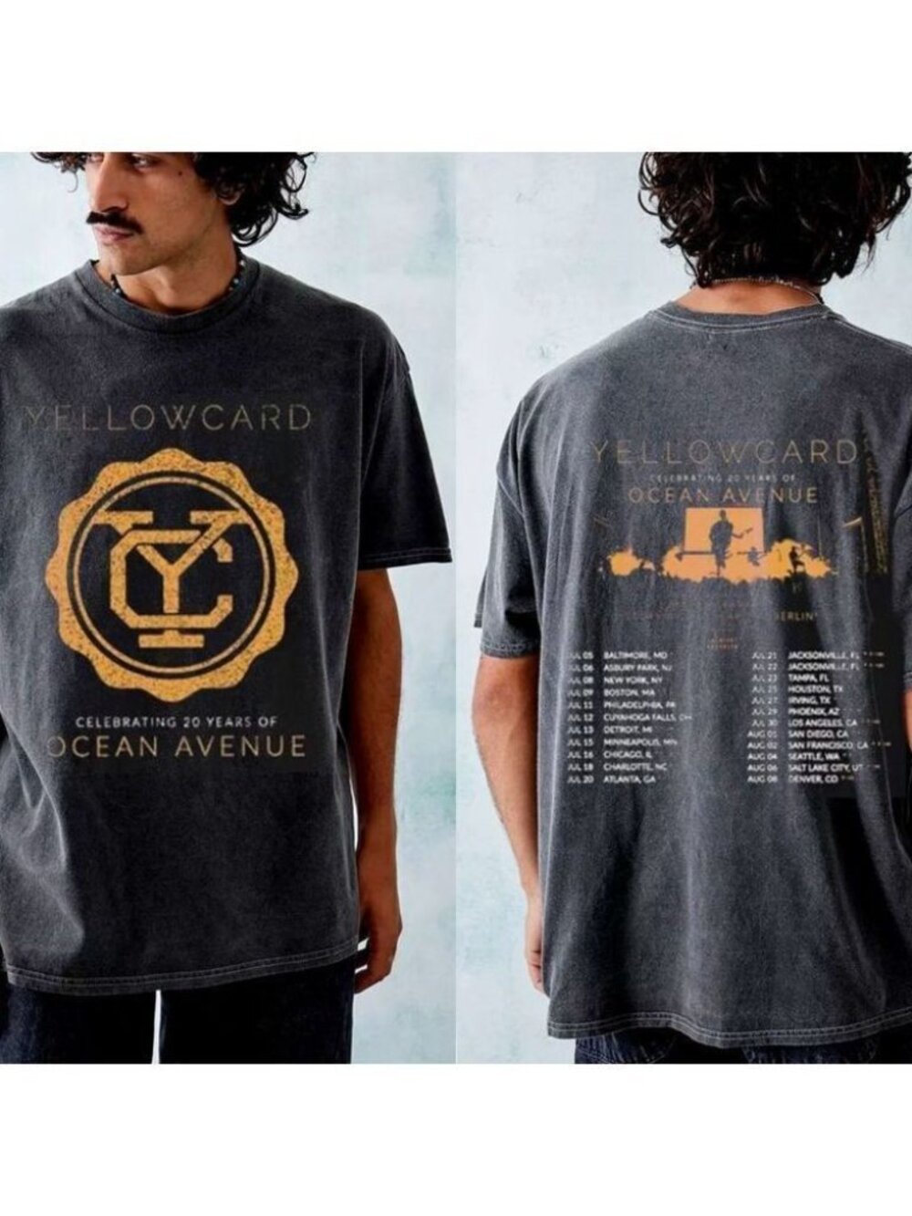 Yellowcard 2023 Tour Pop Punk Fan Gift T-Shirt